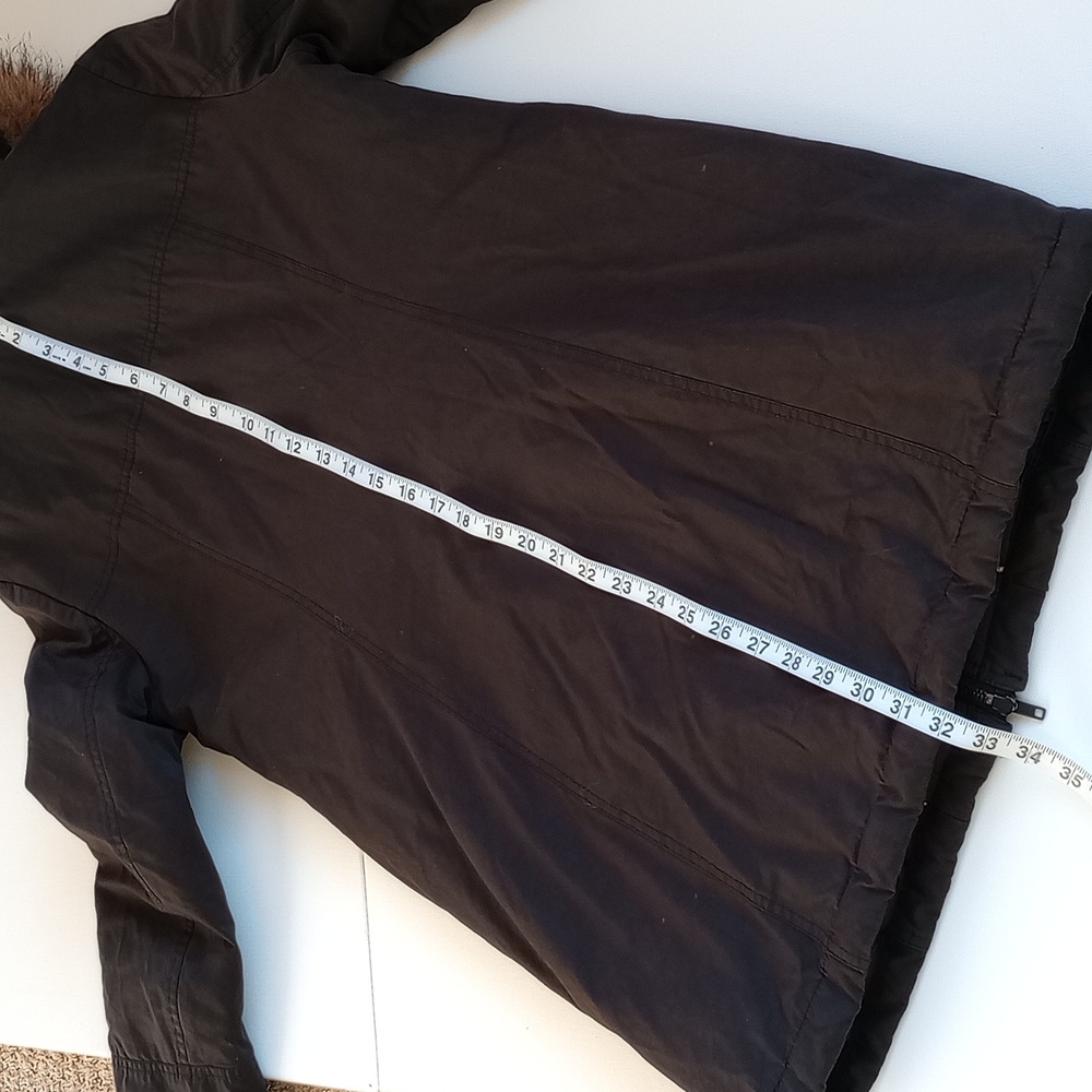 Soia & Kyo Dark Graphite Grey Insulated Parka with Hood Water Repellent Medium - Picture 13 of 13